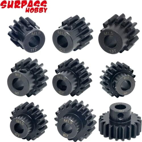 3pcs/lot Surpass Hobby M1.5 11T-25T 8.0mm Shaft Alloy Pinion Gear Compatible With 55 56 Series Hobbywing 56113 5687 4985 Motor