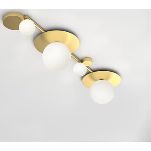 Nordic Post-modern Art Ceiling Lights Living Room Dining Room Bedroom Geometric Decor Lamp Model Room Corridor E27 Ceiling Lamps