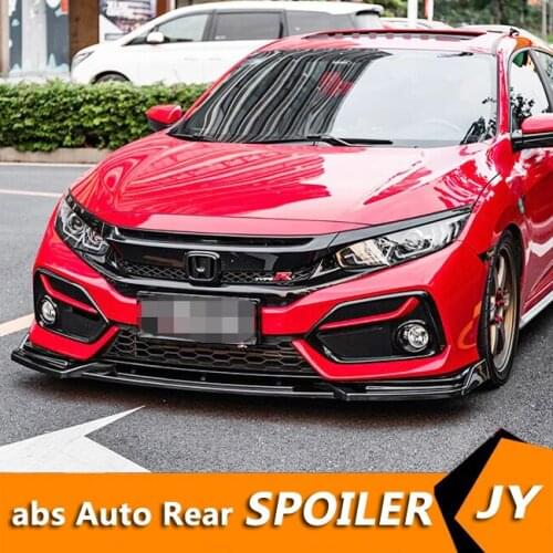 For Honda Civic Hatchback ZDK Body kit spoiler 2020-2021 Civic 3DK Rear lip rear spoiler front Bumper Diffuser Bumpers Protector