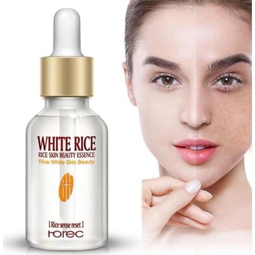 Collagen White Rice Face Serum Hyaluronic Acid Anti-Wrinkle Essence Skin Lighten Moisturizing Care Shrink Pore Whiten