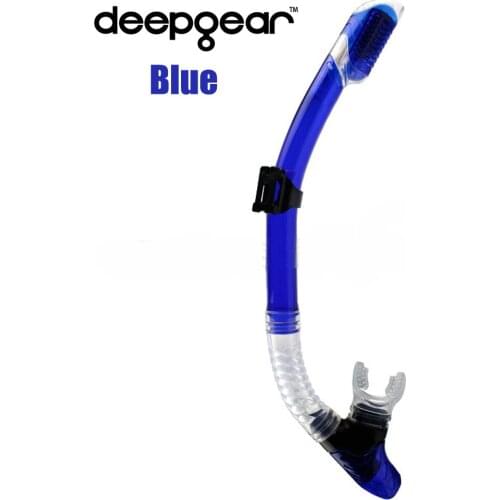 DEEPGEAR DRY DIVING SNORKEL silicone mouthpiece one-way purge diving snorkel tube for adult swimming and diving,snorkeling gears