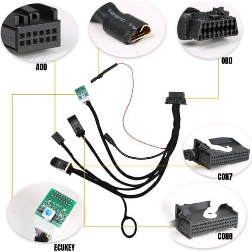 Yanhua For BMW FEM/BDC Key Programmer Data Test Platform Car Diagnostic Cables Connector For BMW F20 F30 F35 X5 X6 I3