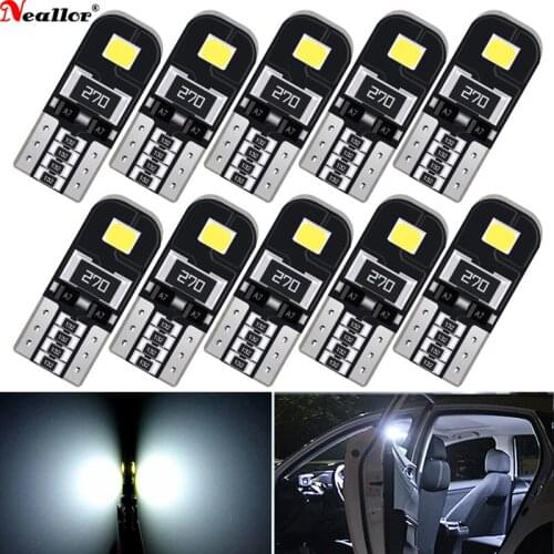 10x W5W T10 LED CANBUS Bulb Wedge Light Side Marker Lamp For Land Rover X9 V8 Freelander 2 Defender Discovery 3 4 2 Sport Evoque