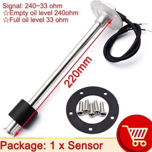 230mm 260mm Fuel Level Sensor Water Level Sensors 0-190 ohm 240-33 ohm Float Switch Water Tower Water Level Controller Sensor