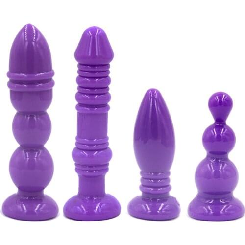 4pcs Set Silicone Anal Plug Beads Butt Plug G-spot Prostate Massager Anal Dildo Sex Toys For Woman Men Gay Adults Erotic Product