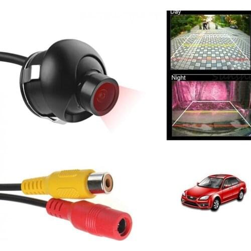 Car Night Rear View Camera 4 LED Night Vision Reversing Auto Parking Monitor CCD Waterproof 360 Degree Hd Video Reversing Camera