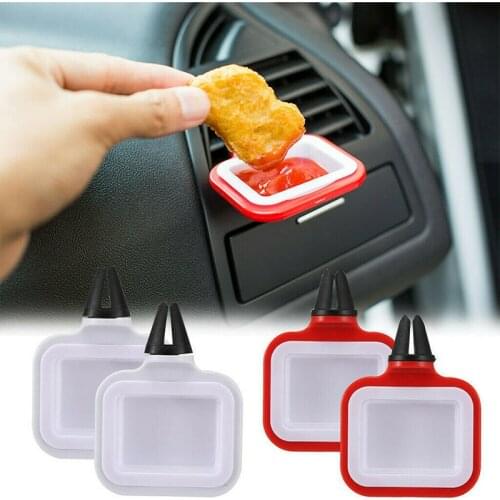 Car French Fries Holder Storage Box Food Drink Cup And Cars Sauce Accessori Auto