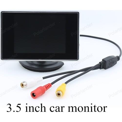 TET car monitor 3.5 inch screen for rear view camera backup parking assistance digital color small display free shipping