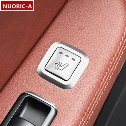 Car Styling Heating Backseat Boss Buttons Sequins Decoration Cover Trim For Mercedes Benz W212 E Class 2010-2015 Interior