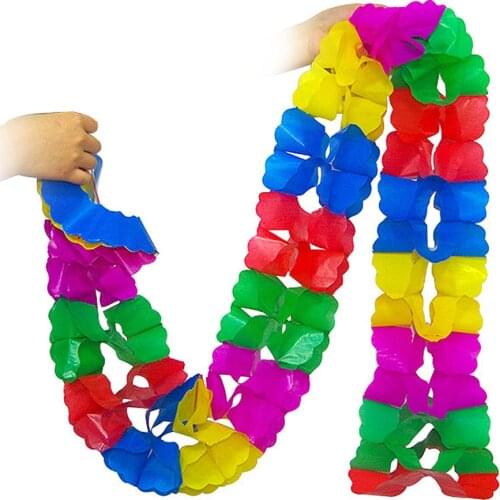 Colorful Small Paper Pull Flower Garland Toys Stage Magic Props Accessories Paper Bag Flower Box Kids Fun Toys Game Gifts