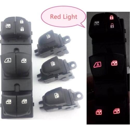Red Light Window Master Switch for Nissan Qashqai Altima Sylphy Tiida X-Trail 25401-1KA0A 25411-1KL5A 25401-1KA0B