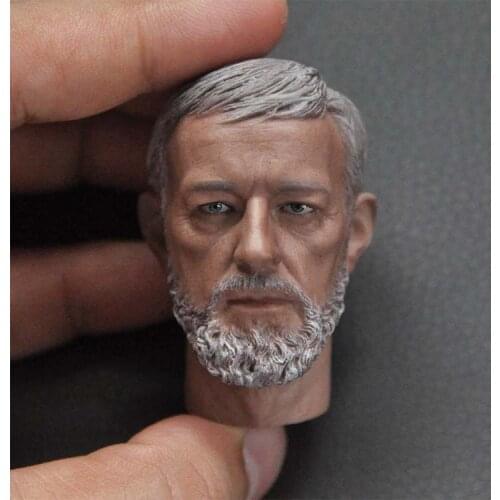 1/6 Scale Obi-Won 4 Head Models Sculpt for 12''Figure Body