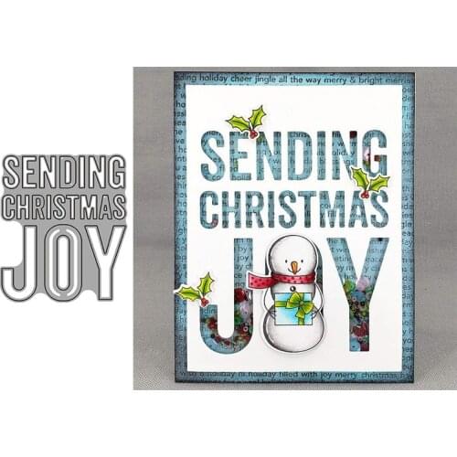 Christmas Letter Metal Cutting Dies for Scrapbooking Handmade Tools Mold Cut Stencil New 2021 DIY Card Make Mould Model Craft