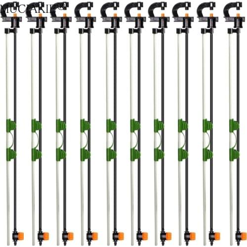 MUCIAKIE 360° Refraction G Type Micro Nozzle Sprinklers with Stakes Kit Gardens Saving Irrigation Hanging Fogger Cooling System