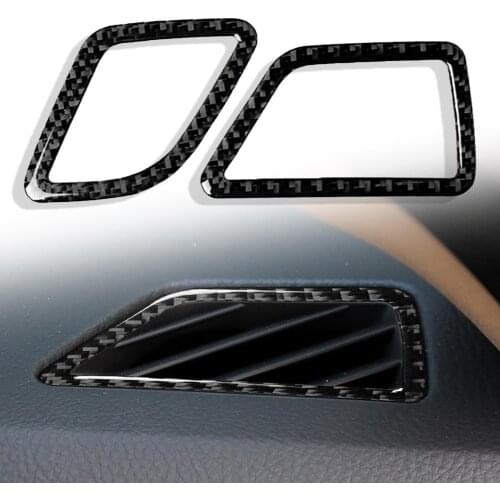 Dashboard Air Outlet Vent Frame Decal Carbon Fiber Interior decoration Accessories for BMW 5 Series F10 Left-hand Drive 11-17