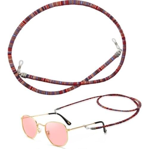 Braid Cotton Rope Bold Eyeglass Chain Sunglasses Chain Holder Sunglasses Strap Neck Lanyard Necklace for Unisex Reading Glasses