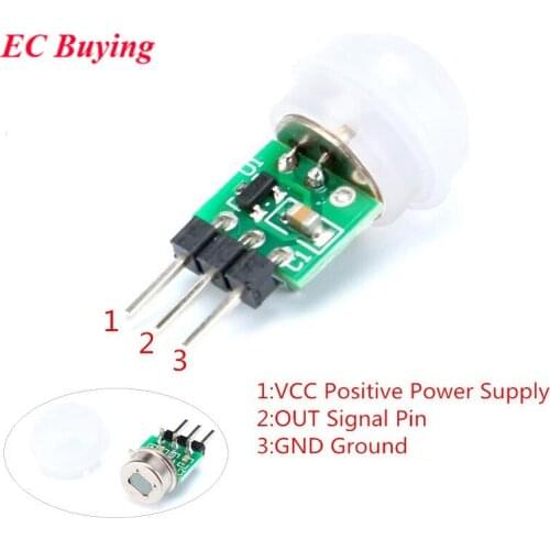 5pcs Mini IR Pyroelectric Infrared PIR Motion Human Sensor Automatic Detector Module AM312 Sensor DC 2.7 to 12V
