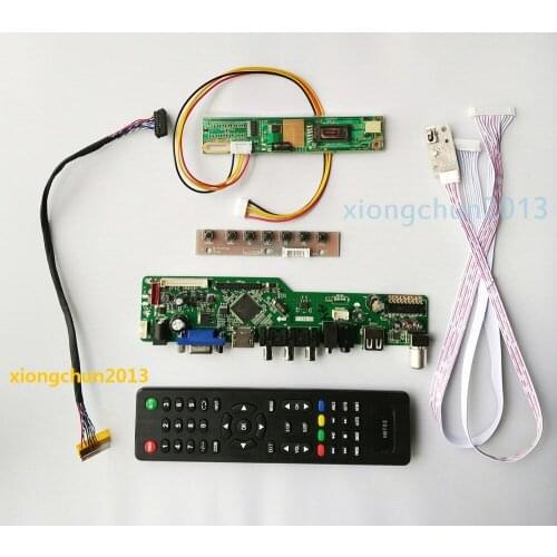 Diy for LP156WH1 driver Board 1 lamps 15.6" Module TV AV VGA 30pin Digital Signal Resolution 1366X768 Controller Board