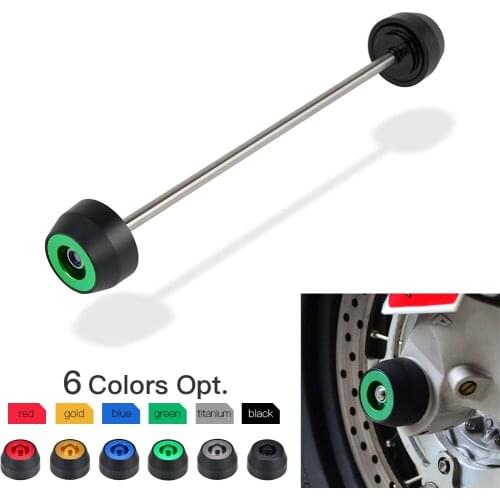 Front Wheel Axle Slider For Kawasaki Z900 Z900RS Cafe Performance Z 900 RS 2017 - 2018 2019 Motorcycle Frame Crash Pad Protector