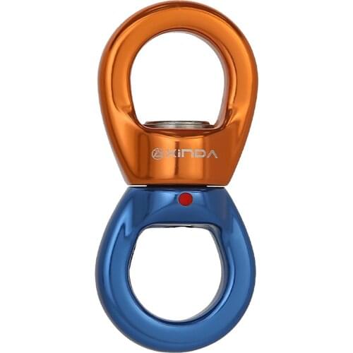 35KN Rock Climbing Aluminum Alloy Rotator Swivel Connector ing Accessory