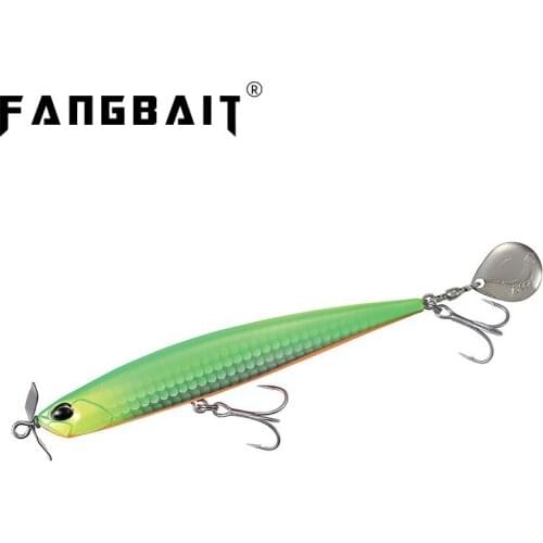 Fangbait fishing lure 2021 beach walker afraid 110mm 27g sinking lure double impact of prop and blade saltwater baits stickbaits