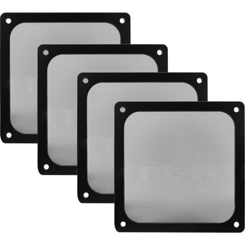 8CM 12CM 14CM Magnetic Frame Black Mesh Dust Filter PC Cooler Fan Filter with Magnet 120x120mm Dustproof Computer Case Cover