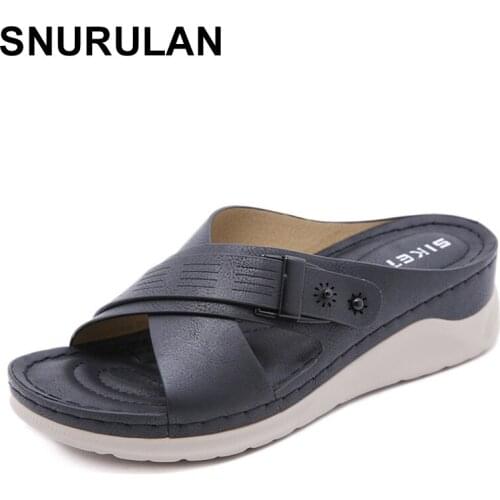 SNURULAN Womens Sewing thread Non-slip Slides Solid color Summer Shoes Women Beach Flip Flops Female Sandals Lady CasualSlipper