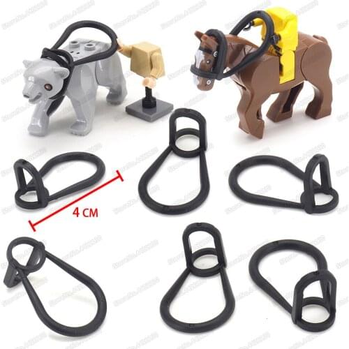 Equipment Riding A Pet Noose Building Block Animal Matching Assembly Moc Beast World Battle Group Model Child Christmas Gift Toy