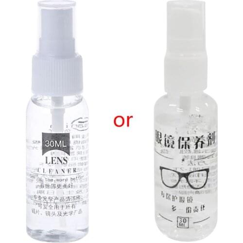 30ml Glasses Lens Cleaner Spray Anti Fog Agent Anti Misting Mirror Sunglasses Screen Cleaning Phone Computer Googles Portable