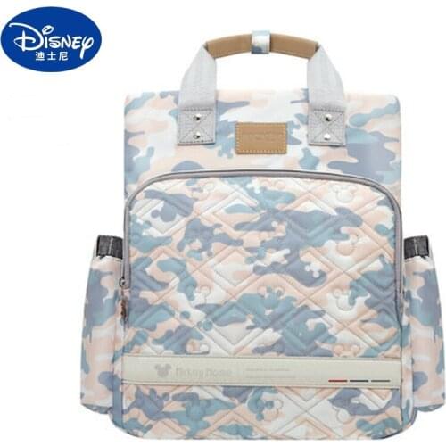 Disney Printed Diaper Bag Fashion Backpack Mommy Bag Large Capacity Multifunctional Handbag Bottle Insulation Practical Backpack