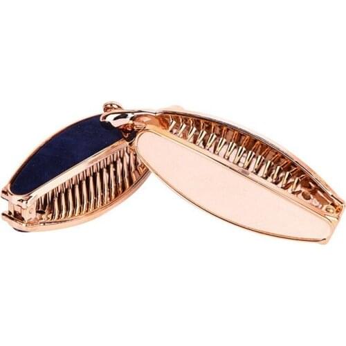 Banana Hair Clips Korean Style Hairgrip For Elegant Lady Crystal Headwear Hair Clamps With Teeth Accessories