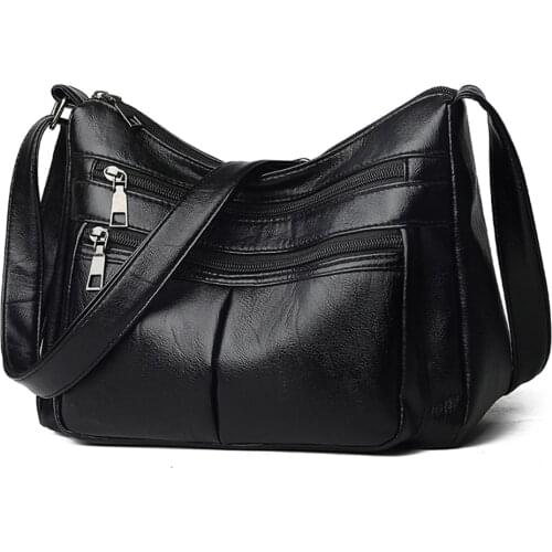 Simply Crossbody Bags PU Leather Solid Color Simple Messenger Bag Lady Chain Travel Small Handbags for Women 2020