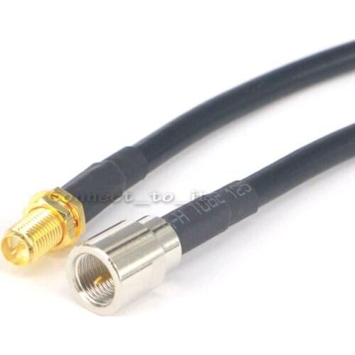 10 Pcs Extension Cable RP SMA Female to FME Male Plug Connector RF Adapter Cord 1.6 Feet