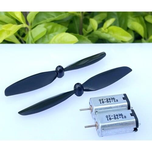 2PCS N30 Motor + Propeller DC 3.7V-7.4V 4.2V 5V 6V 34000RPM Mini Electric Motors Engine High Speed DIY Aircraft RC Drone Glider