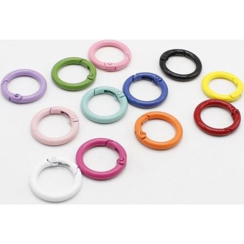 2 pieces/camping camping O-ring metal spring buckle door buckle key chain hasp carabiner bag dog chain DIY jewelry