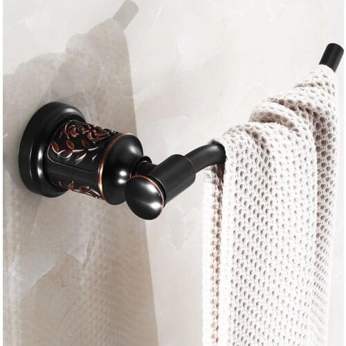 AUSWIND Antique Brass Black Oil Rubbed Bronze Towel Bar Wall Mounted Bathroom Hardware Sets TR60
