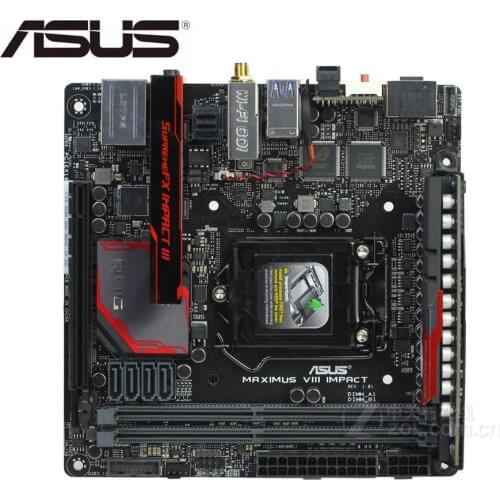 Used motherboard ASUS MAXIMUS VIII IMPACT DDR4 Socket 1151 Desktop Mainboard DDR4 mainboard
