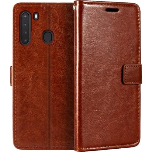 Case For Samsung Galaxy A21 Wallet Premium PU Leather Magnetic Case Cover With Card Holder And Kickstand For Samsung Galaxy A21