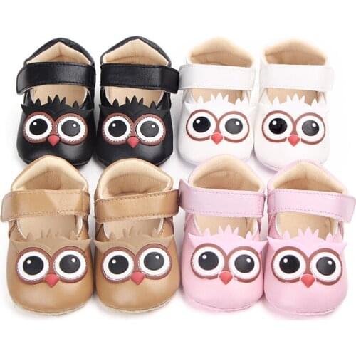 Lovely Cartoon Baby PU Shoes Infants Antislip First Walkers Girls Shoes