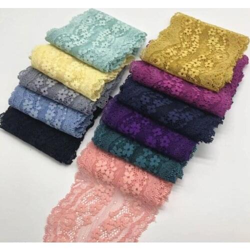 3meter/lot 10cm Elastic Lace Trim with Eyelashes 10colors in Stock Curtain DIY Accessory X925