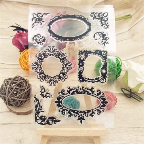 Hot selling European lace alphabet transparent clear stamp / silicone seal roller stamp DIY scrapbook album / card production