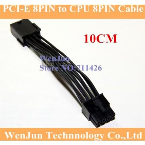8 Pin Female to 8 Pin Male PCI Express Power Converter Cable CPU Video Graphics Card CPU 8Pin male to 8Pin PCIE Power Cable