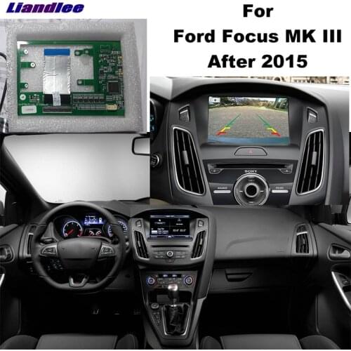 Liandlee Parking Camera Interface Reverse Back Up Park Camera Kits For Ford Focus MK 3 2015~2018 Original Display Upgraded