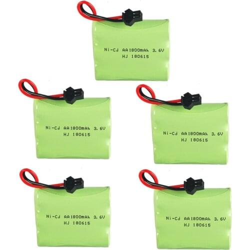 3.6v 1800mah NiMH Battery For Rc toys Car Tanks Trains Guns NICD AA 700mah 3.6v Rechargeable Battery 1 to 10 pcs For RC Boats