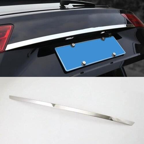 Stainless Steel New Car Styling For AUDI Q7 2016-2018 Rear Trunk Decoration Strips Trim Auto Molding