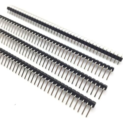 2.54mm 40Pin Single Row Right Angle pin header 40Pin Male Single Row Right Angle Pin Header Strip Looper 10 pcs /bag