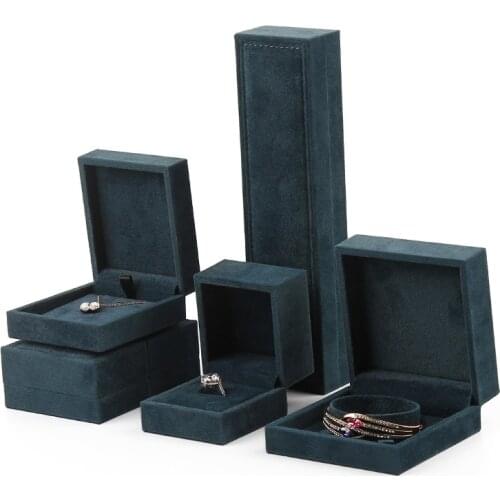 Wholesale Bride Wedding Ring Jewelry Box Packing Engagement Necklace Pendant Trinket Display Gift Box Case Amazing Organizer