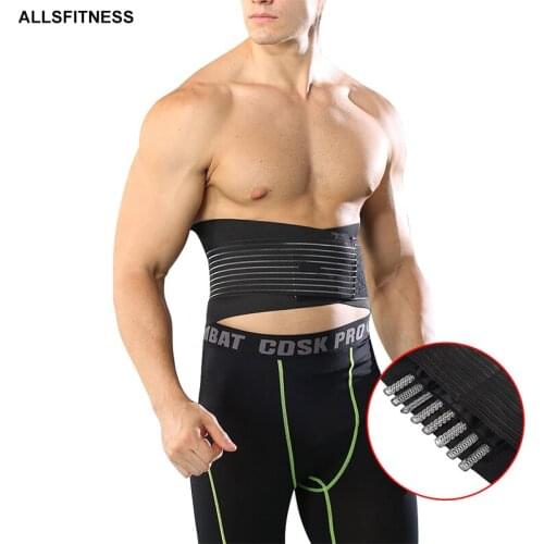 Adjustable Lumbar Support Waist Pain Back Injury Supporting Brace Breathable Fitness Weightlifting Belts Sports Safety Corrector