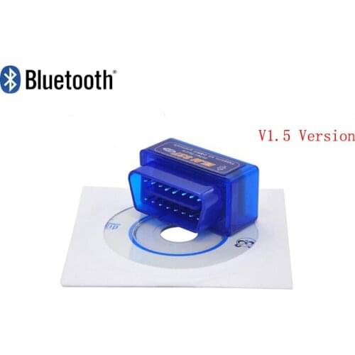 Super Mini ELM327 Bluetooth Interface 1.5 Hardware OBD2 Auto Scanner ELM 327 V1.5 Software version