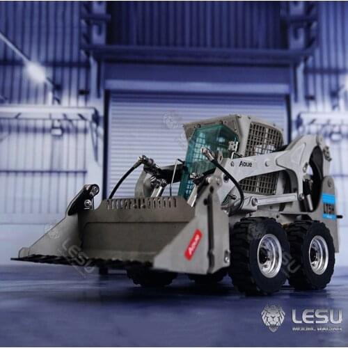1/14 LESU Metal Aoue-LT5H Wheeled Skid-Steer Hydraulic RC Loader DIY Model Sound Light System TH17188-SMT5